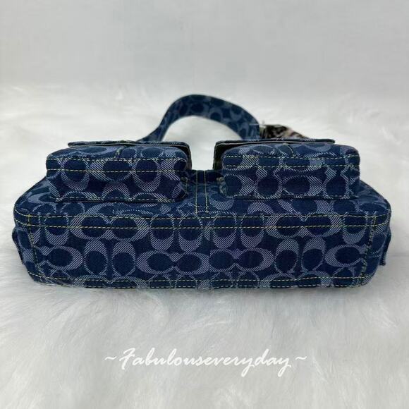 Coach Coachtopia Cargo Shoulder Bag In Signature Denim CCX90 Rainbow NWT - Picture 12 of 12